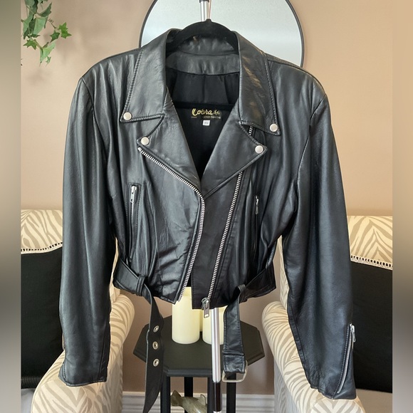 Black leather jacket - Picture 2 of 4
